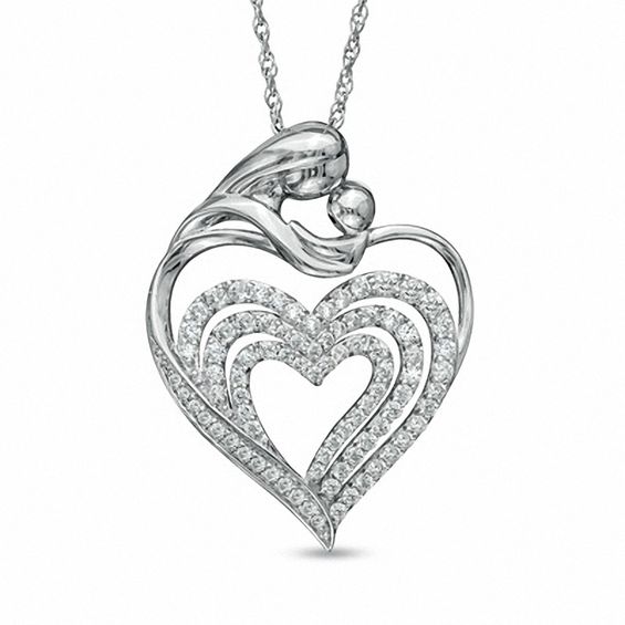 Heart Pendant in Sterling Silver 