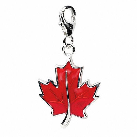 Canada Maple Leaf Maple Leaf Pin Brooch 14 Karat Goldfill January Birthstone Garnet Patina Sterling Silver Maple Leaf Pin