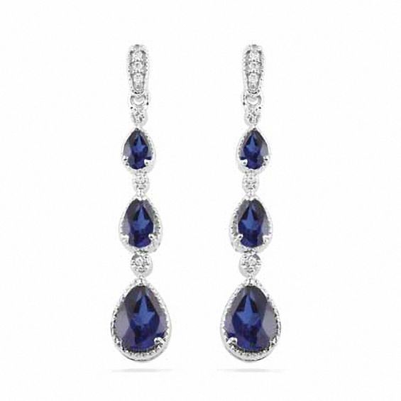 yellow Jewellery Earrings Chandelier Earrings green sapphire  with premium diamond CZ sliver earrings blue ruby Gorgeous Multi gems : amethyst 