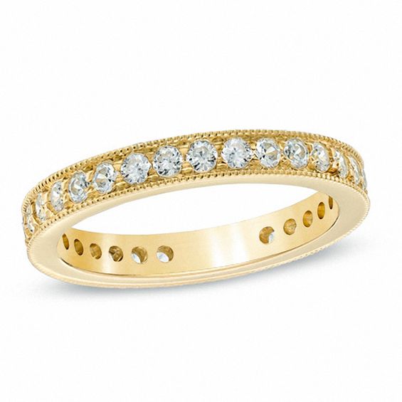 3/4 CT. T.W. Diamond VintageStyle Eternity Wedding Band in 14K Gold Wedding Bands Wedding