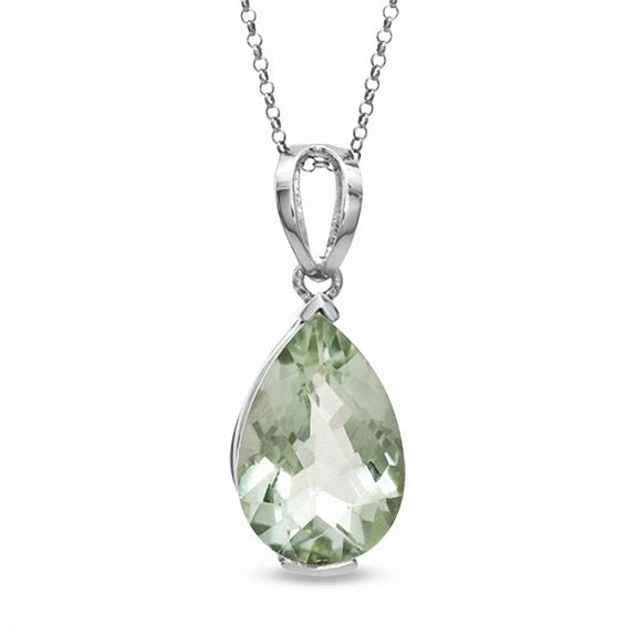 silver quartz pendant