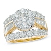 Thumbnail Image 0 of 4 CT. T.W. Multi-Diamond Triple-Row Engagement Ring in 14K Gold