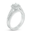 Thumbnail Image 1 of 1 CT. T.W. Princess-Cut Diamond Frame Bridal Set in 14K White Gold