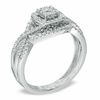Thumbnail Image 1 of 1/2 CT. T.W. Multi-Diamond Twist Shank Bridal Set in 10K White Gold