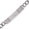 Thumbnail Image 0 of Men's ID Curb Bracelet in Stainless Steel (10 Characters) - 9.0"