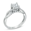 Thumbnail Image 1 of 1 CT. T.W. Princess-Cut Diamond Twist Shank Engagement Ring in 14K White Gold (J/I3)