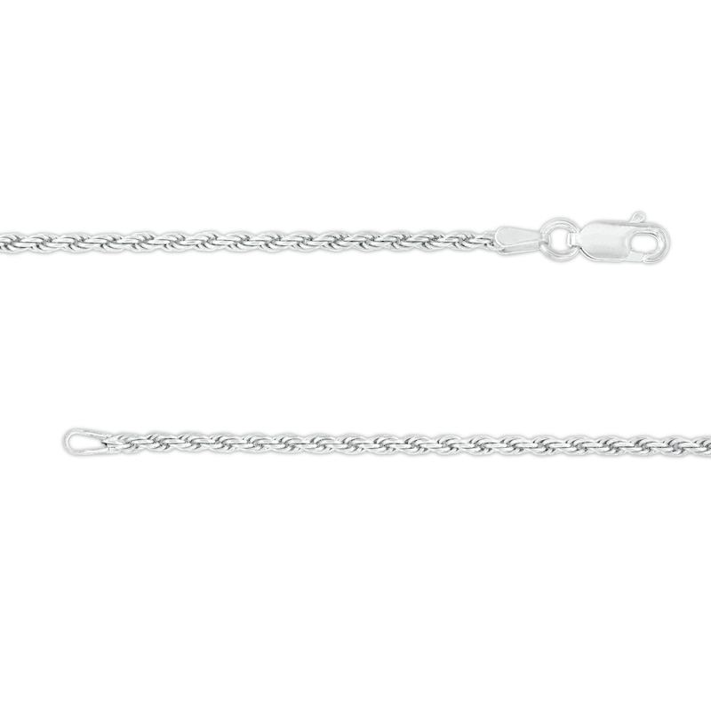 1.8mm Rope Chain Necklace in Sterling Silver - 20"