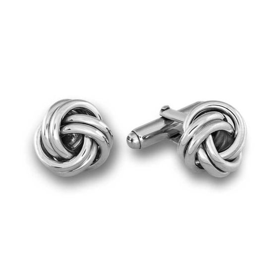 Men's Love Knot Cuff Links in Sterling Silver Online Exclusives