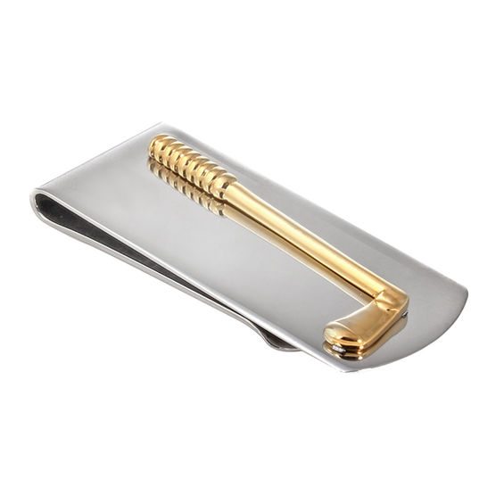 Men's Golf Club Money Clip in TwoTone Stainless Steel Online
