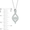 Thumbnail Image 1 of 1/6 CT. T.W. Diamond Infinity Pendant in 10K White Gold