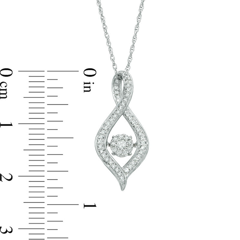 Unstoppable Love™ 1/6 CT. T.W. Diamond Infinity Pendant in 10K White