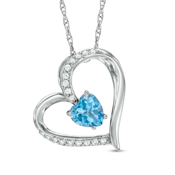 Woman Gorgeous Shiny Heart Style Natural White Fire topaz Gems Necklace Pendants
