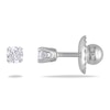 Thumbnail Image 0 of 1/10 CT. T.W. Diamond Solitaire Stud Earrings in 14K White Gold