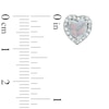 Thumbnail Image 3 of 7.0mm Heart-Shaped Lab-Created Opal and White Sapphire Pendant, Ring and Stud Earrings Set in Sterling Silver - Size 7