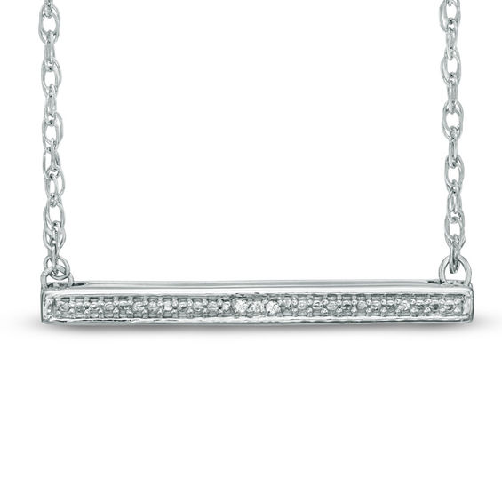 Sterling Silver Horizontal Bar Necklace Online, 60% OFF 