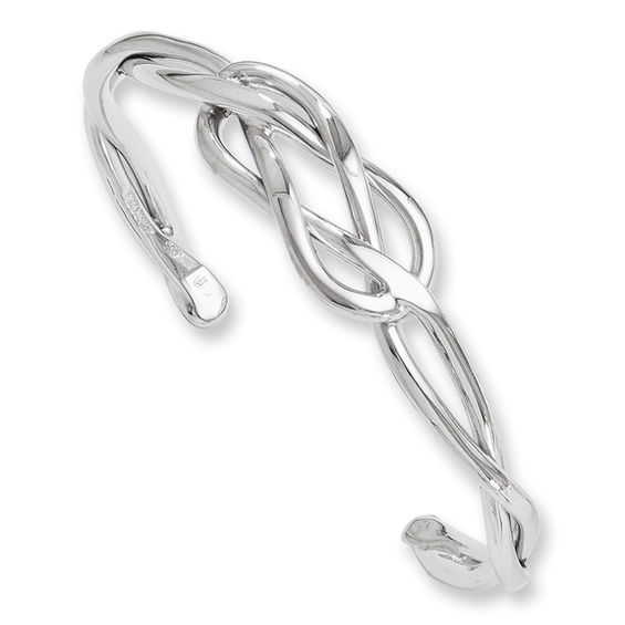 Infinity Braid Cuff In Sterling Silver Bangles And Cuffs Infinity Braid Cuff In Sterling Silver