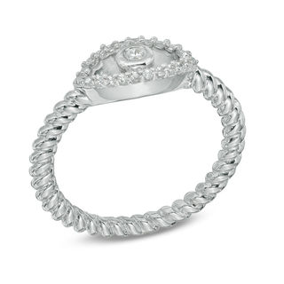 20 CT. T.W. Diamond Evil Eye Midi Ring 