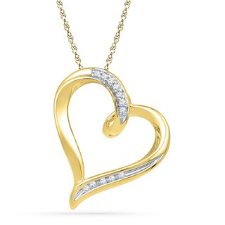 Zales tilted heart necklace Clearance