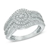 Thumbnail Image 1 of 1 CT. T.W. Diamond Layered Frame Ring in 10K White Gold