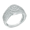 Thumbnail Image 2 of 1 CT. T.W. Diamond Layered Frame Ring in 10K White Gold