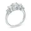 Thumbnail Image 1 of 1/2 CT. T.W. Diamond Collar Past Present Future® Ring in 10K White Gold