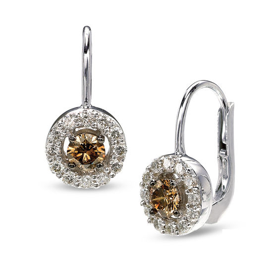 Le Vian Chocolate Diamonds 7 8 Ct T W Diamond Frame Drop Earrings Le Vian Chocolate Diamonds 7 8 Ct T W Diamond Frame Drop Earrings In