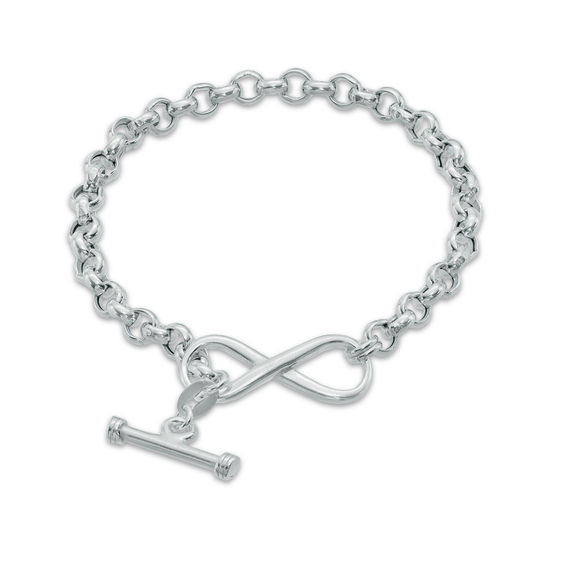 Infinity Charm Bracelet In Sterling Silver 8 0 Bracelets Infinity Charm Bracelet In Sterling Silver 8 0