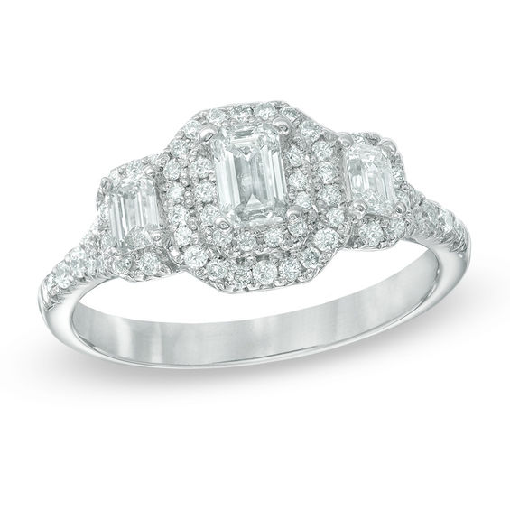 Celebration Grand® 1 CT. T.W. EmeraldCut Diamond Three Stone