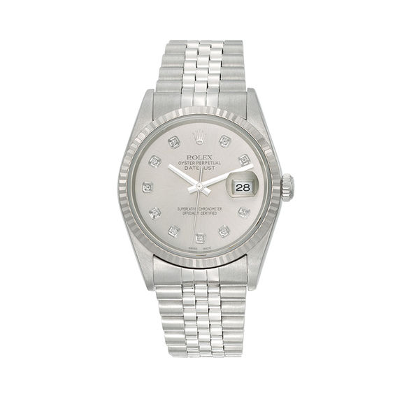 CT. T.W. Diamond 18K White Gold Watch 