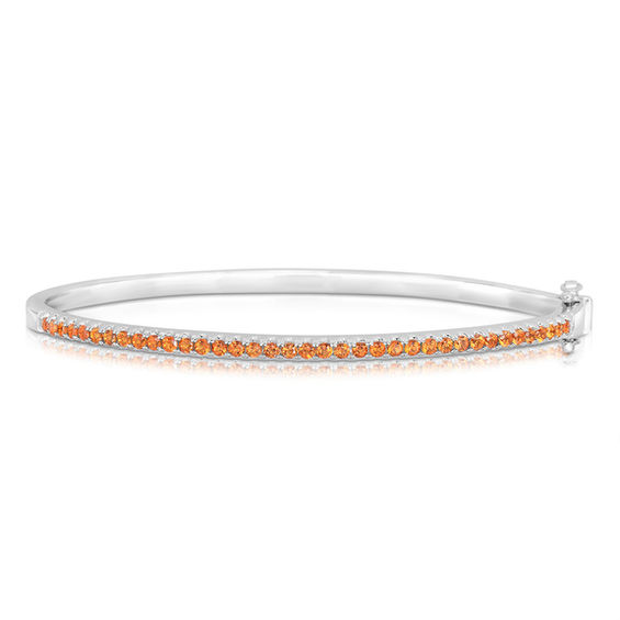 Citrine Bangle in Sterling Silver 8.0" Bangles and Cuffs