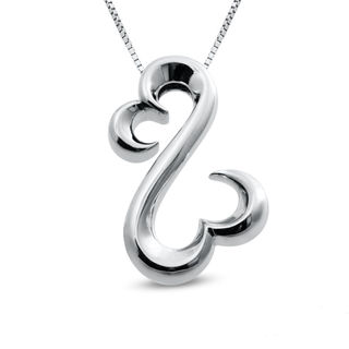 Open Hearts by Jane Seymour Pendant in Sterling Silver Zales