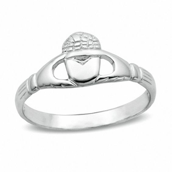 Claddagh Purity Ring in Sterling Silver Silver Rings Rings Zales
