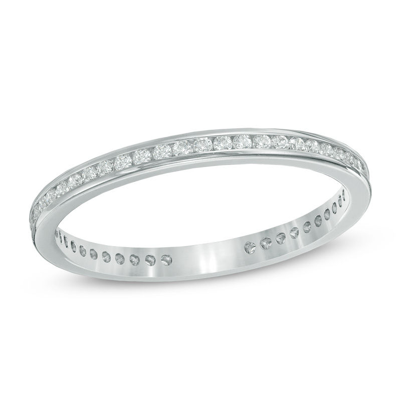 1/4 CT. T.W. Diamond Eternity Band in Platinum Round Wedding Zales