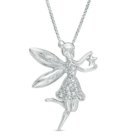 Diamond Accent Fairy With Star Pendant In Sterling Silver Zales