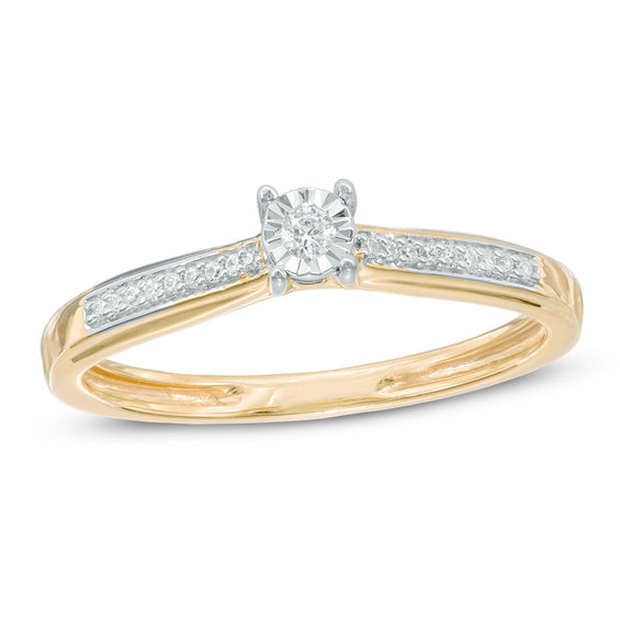 Diamond Accent Promise Ring in 10K Gold Promise Rings Wedding Zales