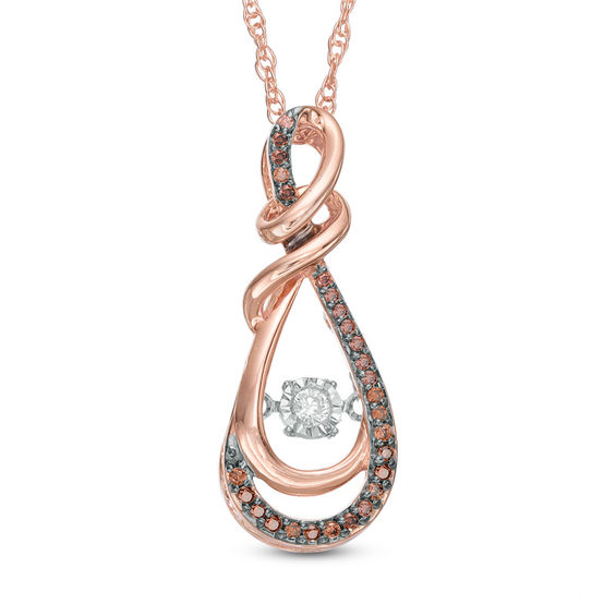 White Diamond Infinity Pendant 