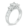 Thumbnail Image 1 of 1 CT. T.W. Princess-Cut Diamond Past Present Future® Miracle Engagement Ring in 10K White Gold