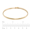 Thumbnail Image 2 of Diamond-Cut Bangle in 10K Gold - 7.5"