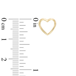Zales gold heart earrings Clearance