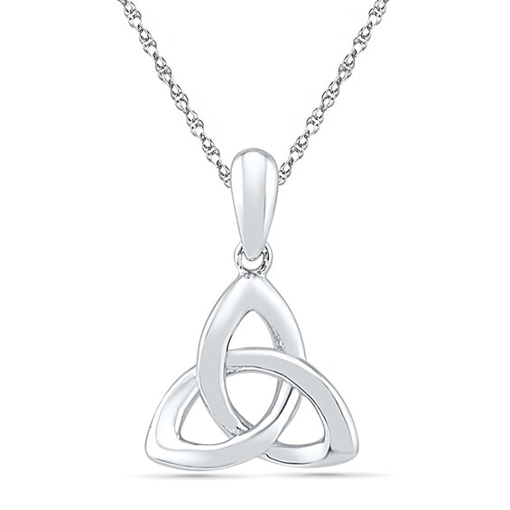 14k White Gold Polished Trinity Pendant 14k White Gold Polished Trinity Pendant