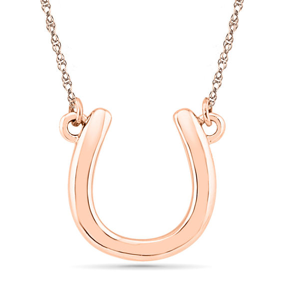 Horseshoe Necklace in 10K Rose Gold Online Exclusives Collections
