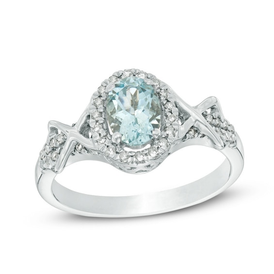 4 Cttw Jewel Zone US Oval Shape Simulated Aquamarine Solitaire Ring in 10k Solid Gold 4 Cttw Jewel Zone US Oval Shape Simulated Aquamarine Solitaire Ring in 10k Solid Gold
