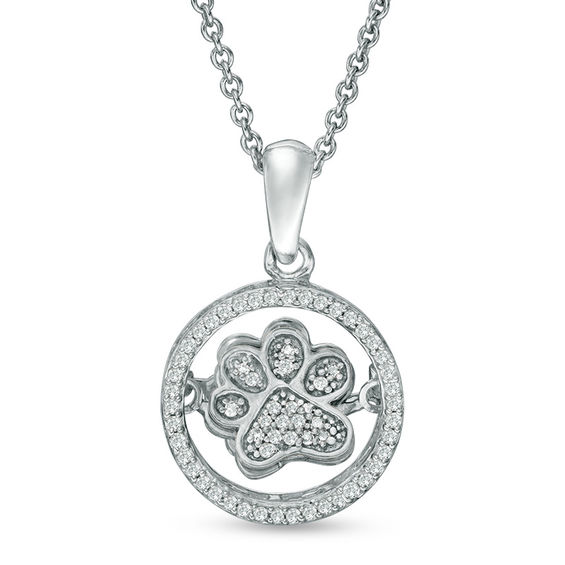 dog paw necklace diamond dog paw necklace diamond