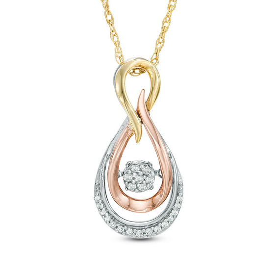 Unstoppable Love™ 1/10 CT. T.W. Composite Diamond Infinity Drop Pendant