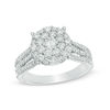 Thumbnail Image 0 of 1-1/5 CT. T.W. Diamond Double Frame Engagement Ring in 14K White Gold
