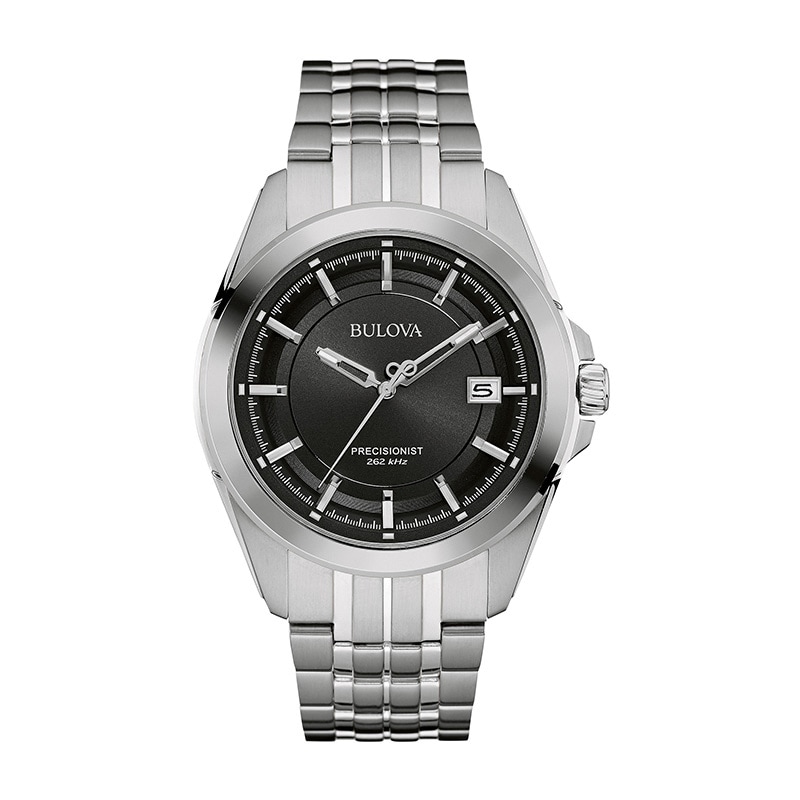 Men's Bulova Precisionist Watch with Black Dial (Model: 96B252)