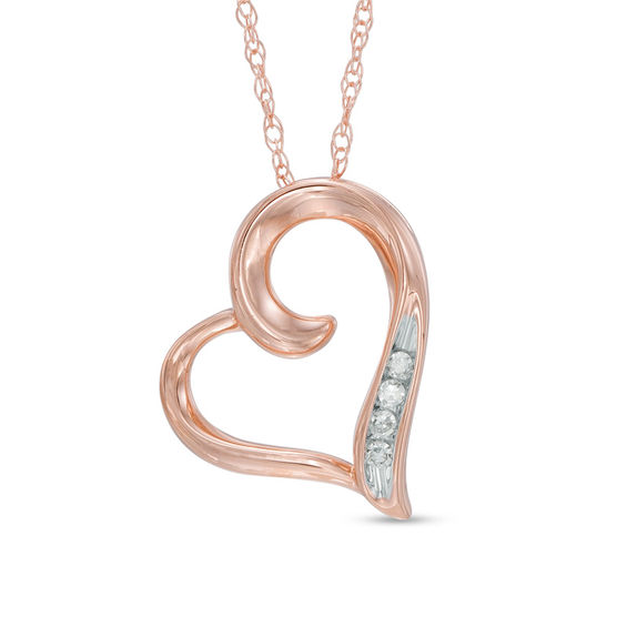 Zales tilted heart necklace Clearance