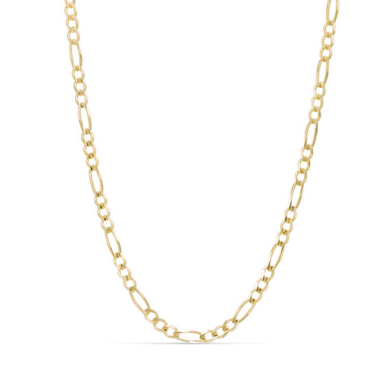 3.8mm Figaro Chain Necklace in 14K Gold 