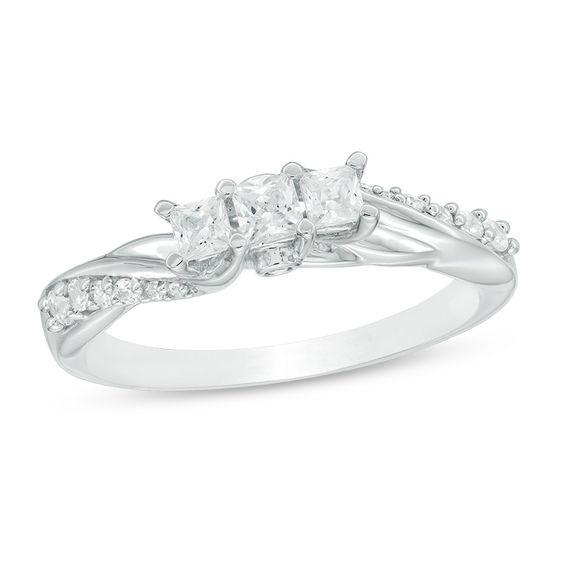 2 stone twist ring