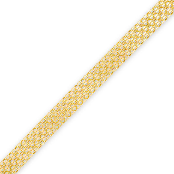 Bismark Chain Bracelet in 14K Gold - 7.5